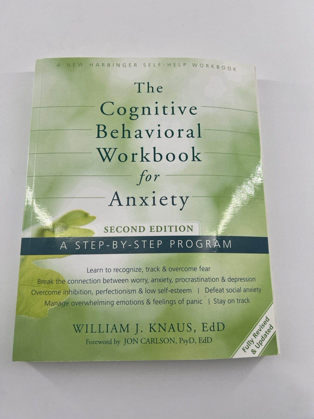 Cognitive Behavioral Therapy Workbook Psychology Paperback Text Therapist CBT
